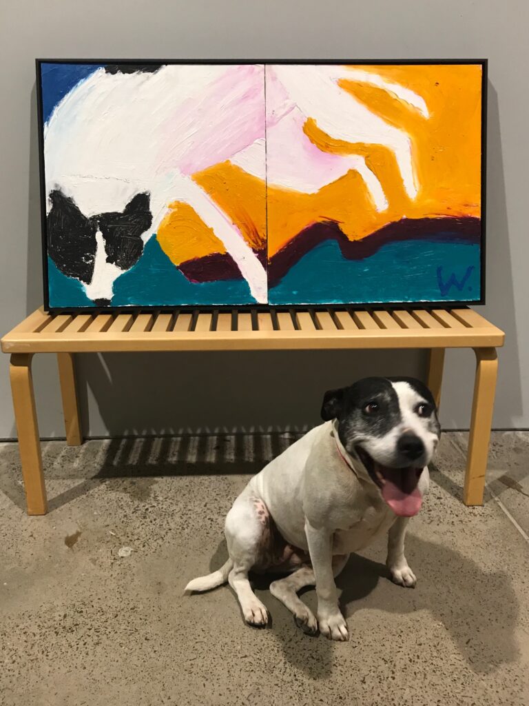 Artbank_Wart painting of Elsie with Elsie