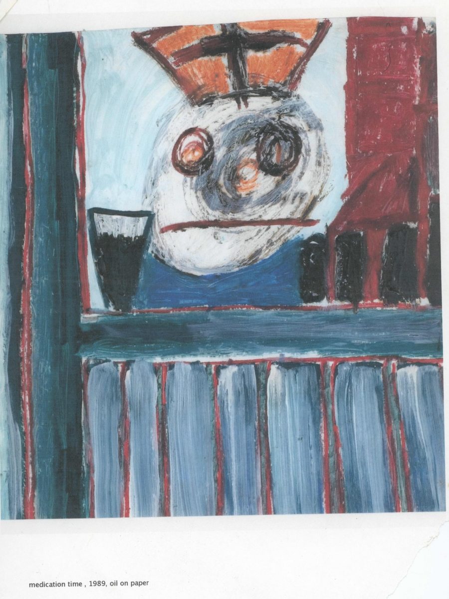 "Medication Time" (1989) by Wart in "For Matthew & Others: Journeys with Schizophrenia" (2006)